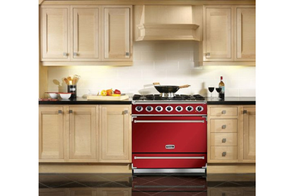 Piano de cuisson Falcon rouge cerise nickel brossé 90 cm gaz  F900SDFRD/NM-EU Falcon