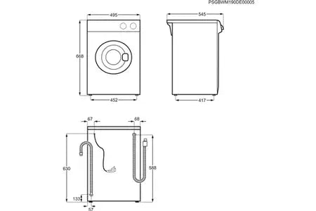 Lave-linge hublot Electrolux EWC1352 Electrolux