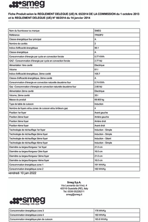 Cuisinière induction Smeg TR62IBL2 Smeg