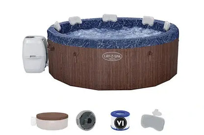 Spa Gonflable Bestway Spa Gonflable Lay-Z-Spa Toronto Rond Airjet Plus 5/7 Places Lay-Z