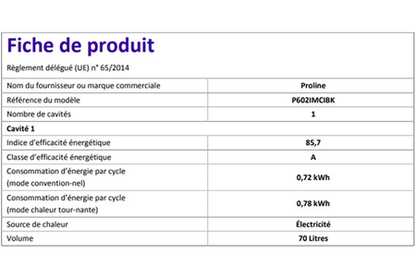 Cuisinière induction Proline P602IMCIBK Proline