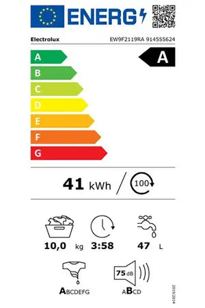 Lave-linge hublot Electrolux EW9F2119RA Electrolux