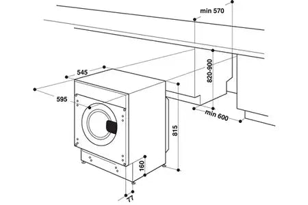 Lave-linge séchant Indesit BIWDIL861485EU Indesit