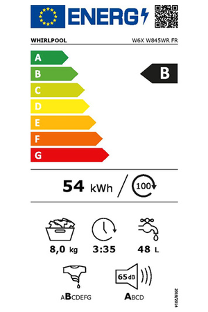 Lave-linge hublot Whirlpool W6XW845WRFR SILENCE Whirlpool
