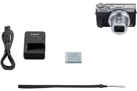 Appareil Photo Compact Canon G7x Mark Iii Argent + Batterie Supplémentaire Canon