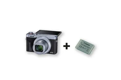 Appareil Photo Compact Canon G7x Mark Iii Argent + Batterie Supplémentaire Canon