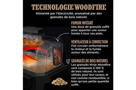 BARBECUE Electrique & Fumoir Ninja Woodfire OG850EU Ninja