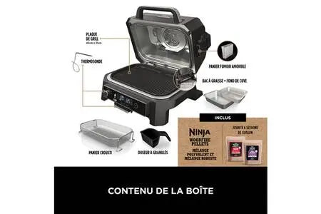 BARBECUE Electrique & Fumoir Ninja Woodfire OG850EU Ninja