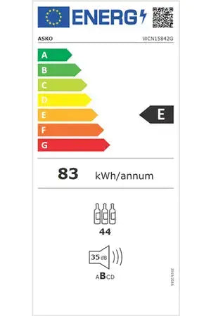 Cave de service Asko WCN15842G - Encastrable 82 cm Asko