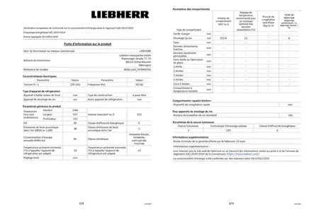 Cave de vieillissement Liebherr WSBL4601-20 Liebherr