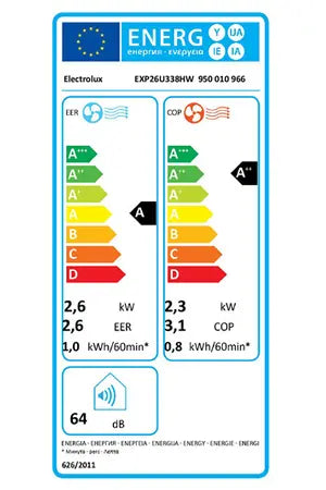 Climatiseur Mobile Electrolux Exp26u338hw Electrolux