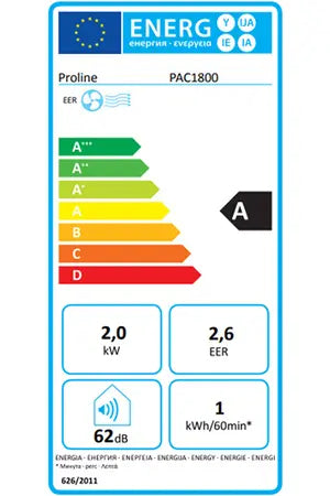 Climatiseur mobile Proline PAC1800 Proline