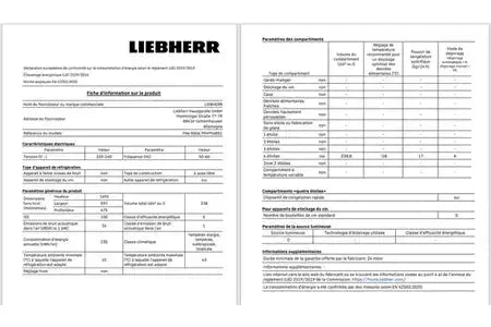 Congélateur armoire Liebherr FNE 5006-22 Liebherr