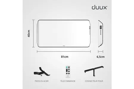 Convecteur Électrique Duux Chauffage Convecteur Connecté À Économie D'énergie Edge 2000w Blanc Duux