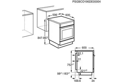 Cuisinière induction Aeg CIB6641ABM Aeg