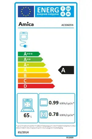 Cuisinière induction Amica ACID605N Amica