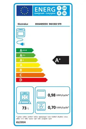 Cuisinière induction Electrolux EKI64892DX Electrolux