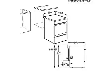 Cuisinière induction Electrolux EKI668900W STEAMBAKE Electrolux