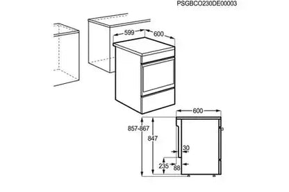 Cuisinière induction Electrolux EKI668900W STEAMBAKE Electrolux