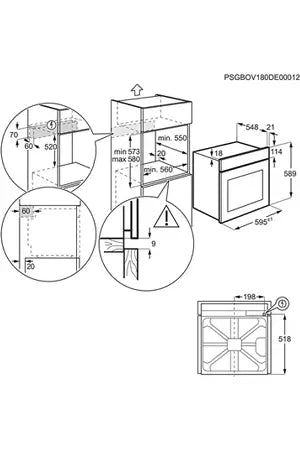 Four Electrolux EOF4P46H Electrolux