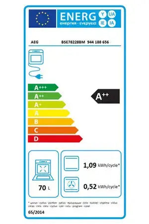 Four encastrable Aeg BSE78228BM Aeg