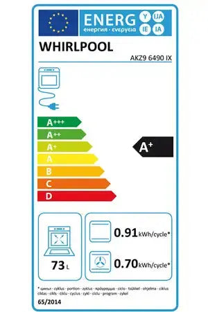 Four encastrable Whirlpool AKZ96490IX Whirlpool