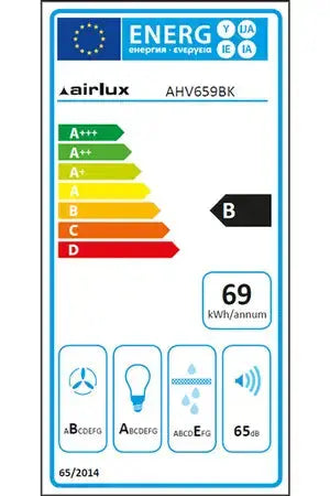 Hotte escamotable Airlux AHV659BK Airlux