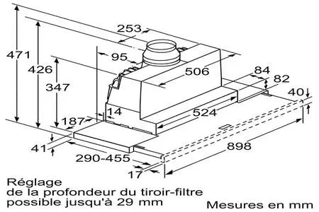 Hotte tiroir Siemens LI97SA531 Siemens