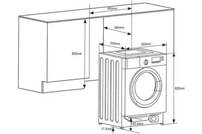 Lave-linge hublot AMICA AWBI814IBW - ENCASTRABLE 60 CM Amica