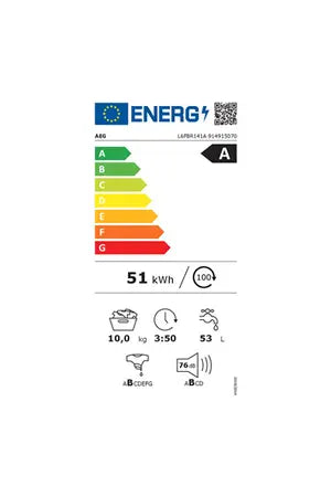 Lave-linge hublot Aeg L6FBR141A Aeg