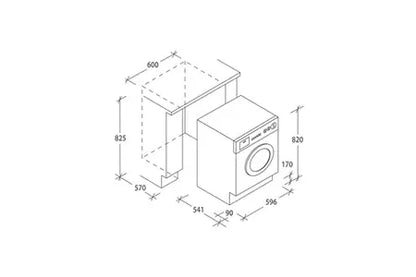 Lave-linge hublot Candy ENCASTRABLE - CBW 27D1E-S Candy