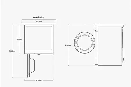 Lave-linge hublot Samsung WW11BB534DAWS3 BESPOKE Samsung