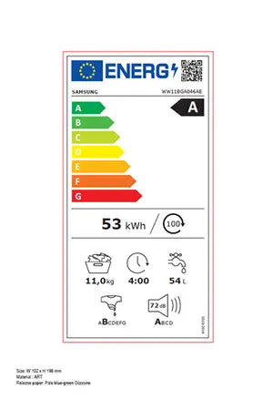 Lave-linge hublot Samsung WW11BGA046AEEF Samsung