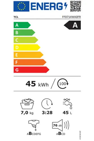 Lave-linge hublot Tcl FF0714WA0FR Tcl