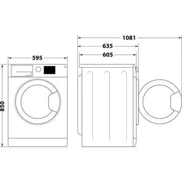 Lave linge hublot WHIRLPOOL FFBB11469BVFR GUERIN ELECTROMENAGER