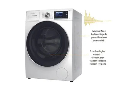 Lave-linge hublot Whirlpool W6XW845WRFR SILENCE Whirlpool