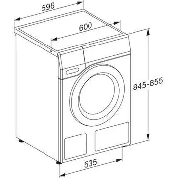 Lave linge hublot 							MIELE				WCH 870 WCS GUERIN ELECTROMENAGER