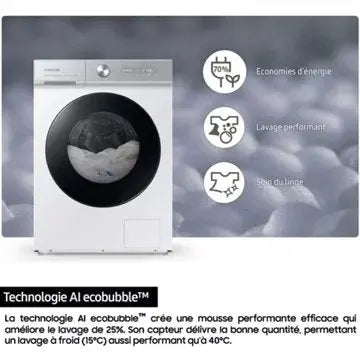 Lave linge hublot 							SAMSUNG 				WW11DG5B25AB Bespoke AI GUERIN ELECTROMENAGER