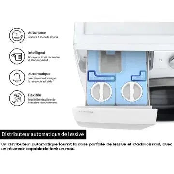 Lave linge hublot 							SAMSUNG 				WW80T734DWHAS3 GUERIN ELECTROMENAGER