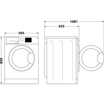 Lave linge hublot 							WHIRLPOOL				FFDB10489BVFR GUERIN ELECTROMENAGER