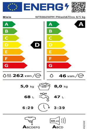 Lave-linge séchant MIELE WTR860WPM Miele