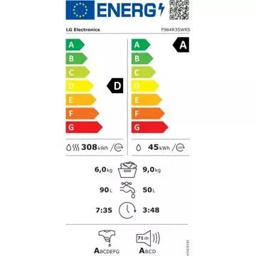 Lave linge séchant hublot LG F964R35WRS GUERIN ELECTROMENAGER