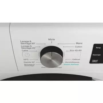 Lave linge séchant hublot WHIRLPOOL FFWDB864369BVFR GUERIN ELECTROMENAGER