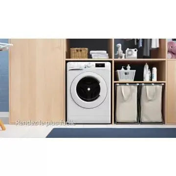 Lave linge séchant hublot 							INDESIT				BDE107436WKVFR GUERIN ELECTROMENAGER