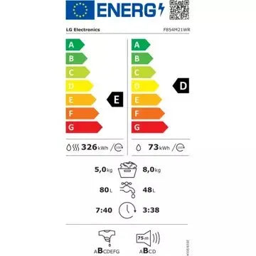 Lave linge séchant hublot 							LG				F854M21WR GUERIN ELECTROMENAGER