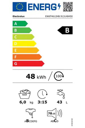 Lave-linge top Electrolux EW6T4612HB Electrolux