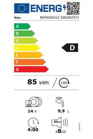 Lave-vaisselle Beko BDFN26431X Beko