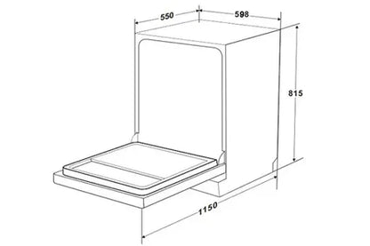 Lave-vaisselle De Dietrich DC1538QX - encastrable 60cm De Dietrich