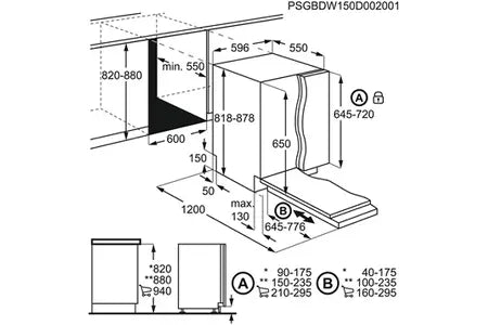 Lave-vaisselle Faure FDLN5531 - encastrable 60 cm Faure