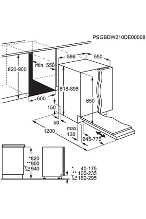 Lave-vaisselle Faure FDLN6531 - encastrable 60 cm Faure